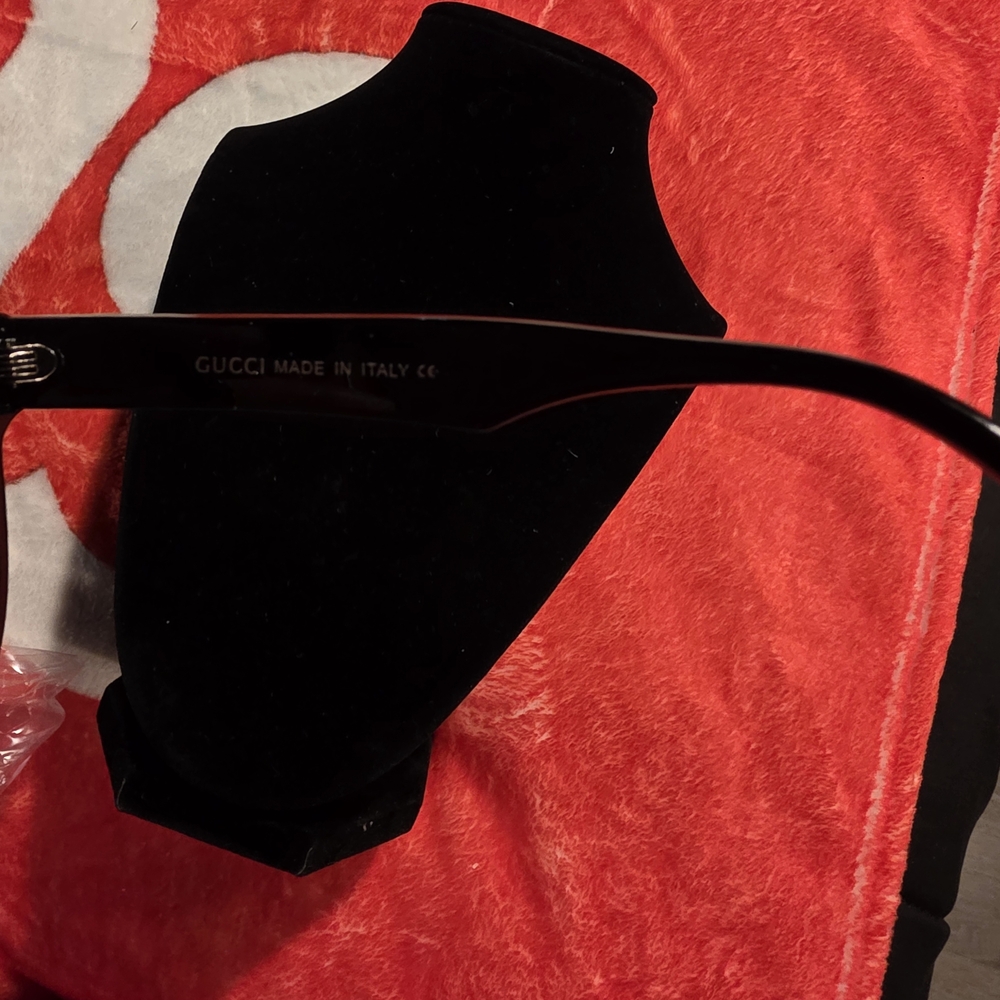 Lightly USED **GUCCI Black RX Eyeglasses Frames SIZE 56 20 145 MODEL # 6015 * - Picture 5 of 7